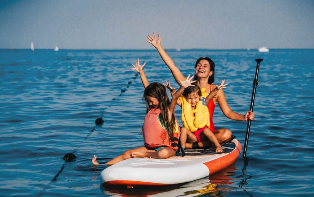 Water sports activities at the seaside campsite in Loire-Atlantique